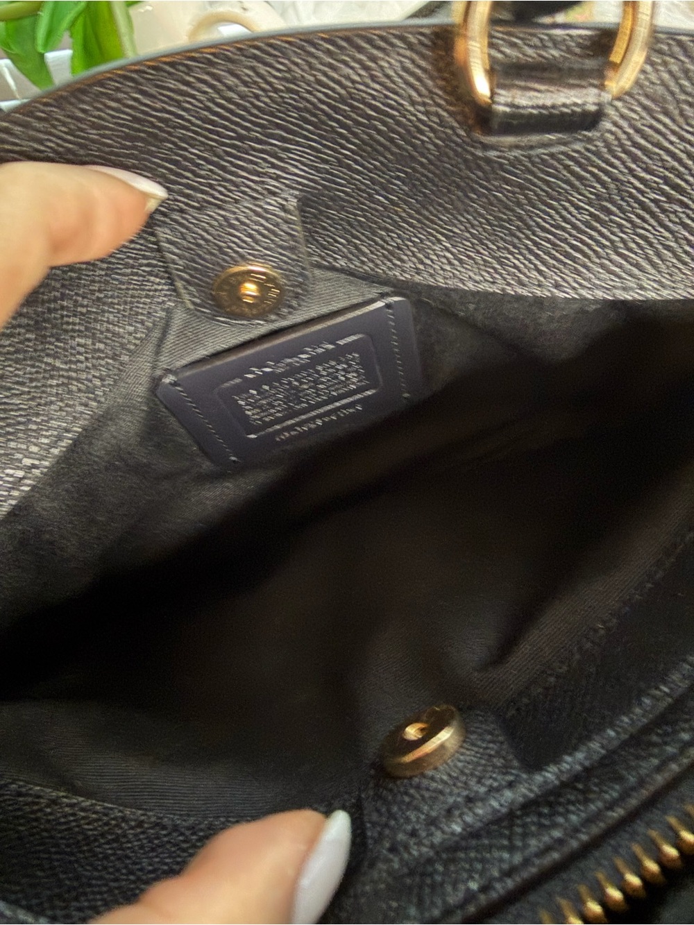Coach mini crossbody black pebbled leather - Picture 9 of 9